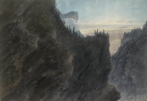 Entrée de la vallée de la Grande Chartreuse, XVIIIe siècle - John Robert Cozens